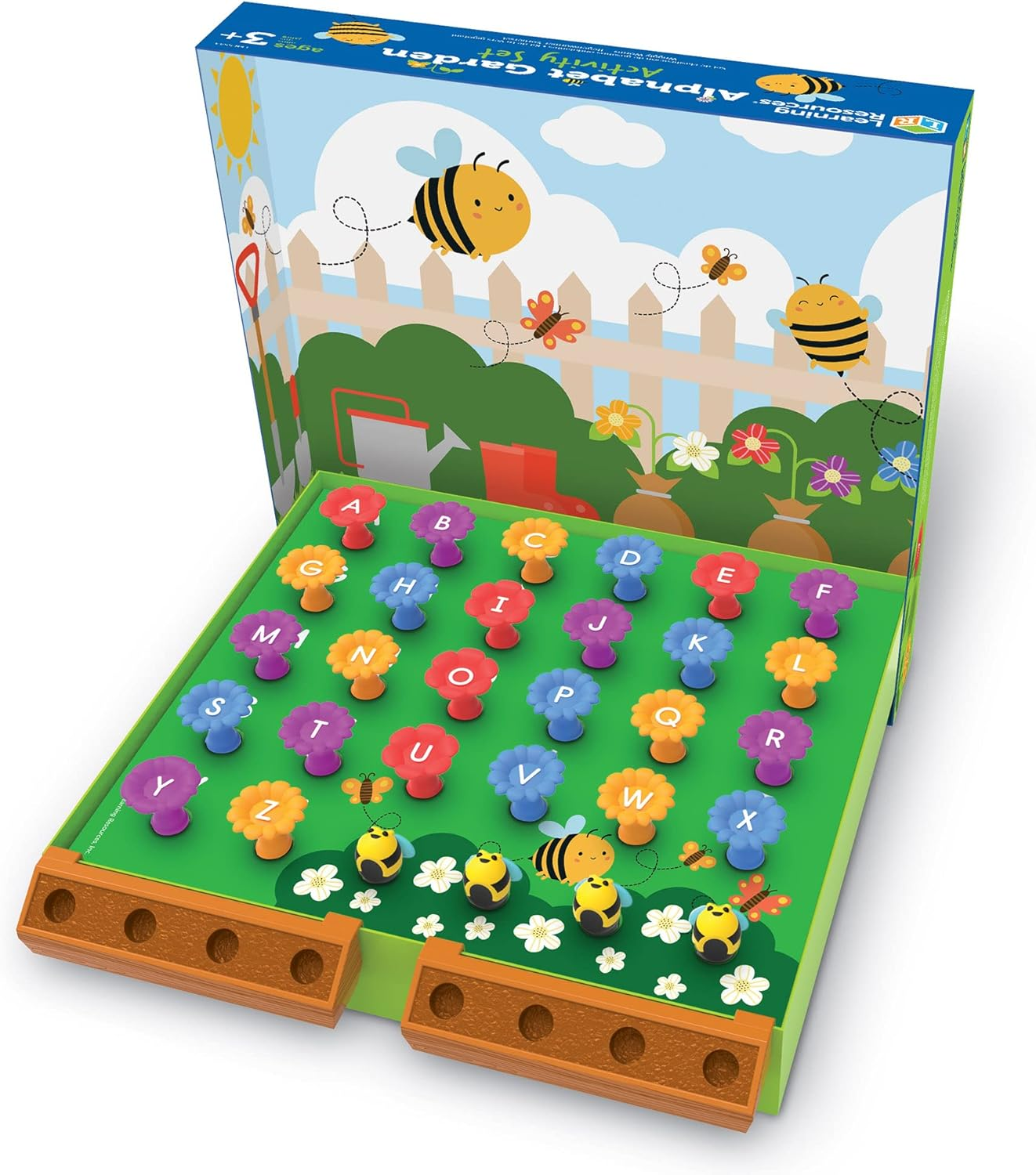 Learning Resources LER5543 Garden Activity Set, Educational Indoor Games, Alphabet, Brain Toys, Toddler Preschool Learning, 45 Pieces, Age 3+ image number 1