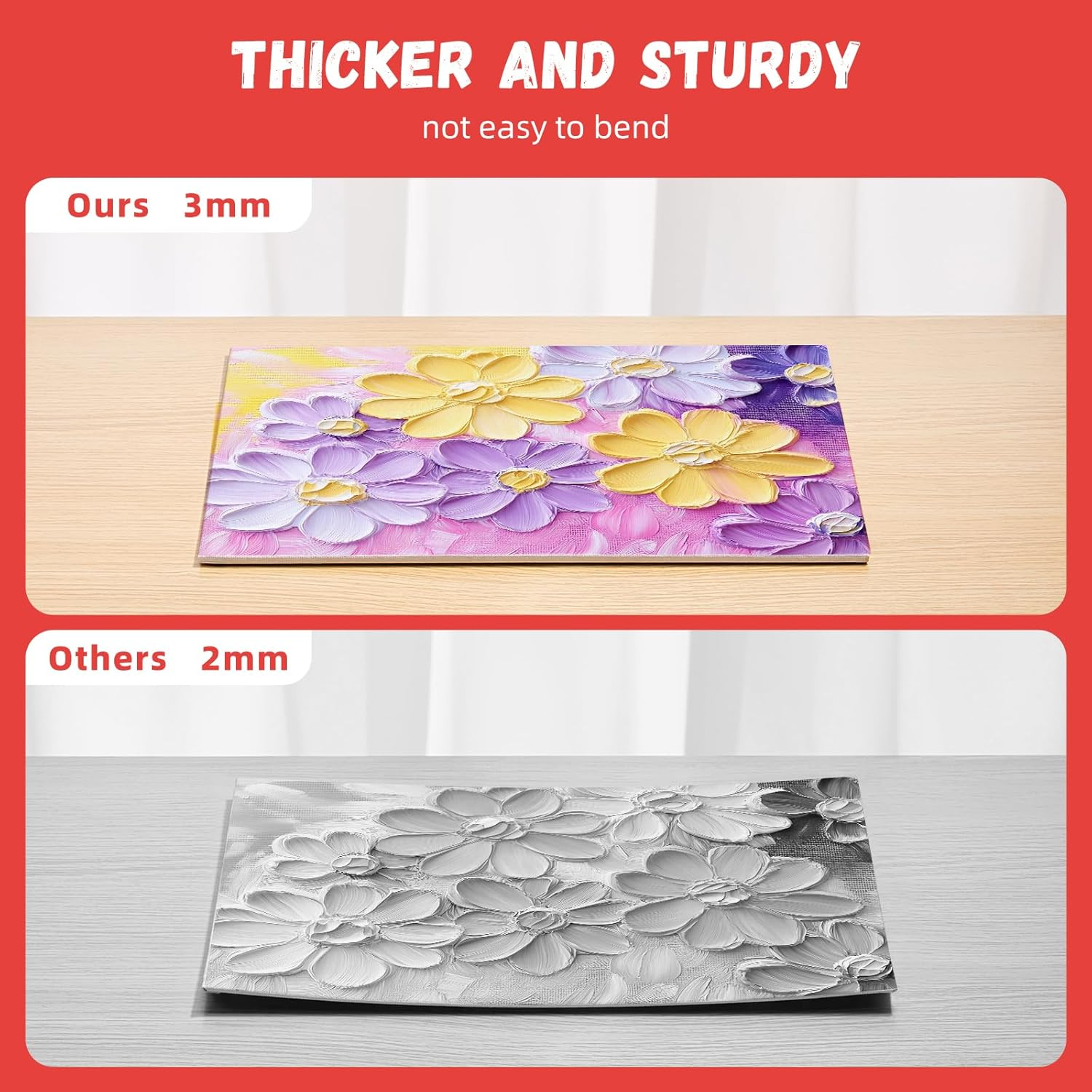 Simetufy 12 Pack 11X14 Inch Canvas Panels, 100% Cotton, Acid-Free, Gesso Primed, Ready to Paint, Suitable for Acrylics, Oil, Watercolor