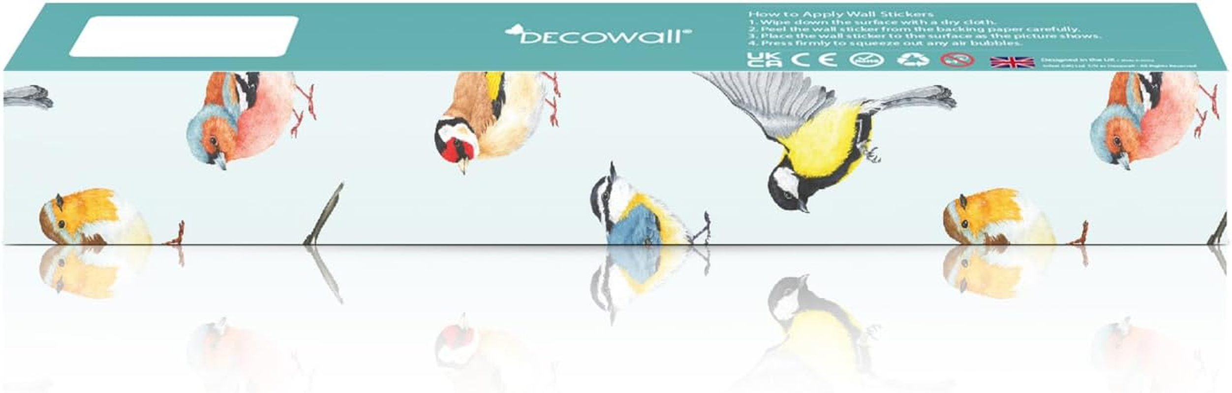 DECOWALL SG2-2305 Pink Cherry Blossom Branch Wall Stickers Flower Birds Wall Decals Bedroom Living Room TV DIY Wall Home D&eacute;cor