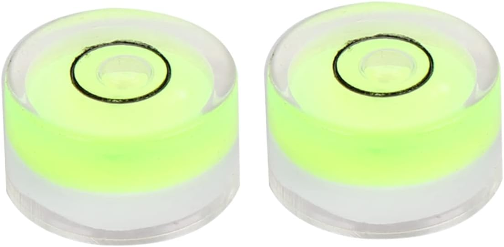 WOONEKY 16Pcs Level Bubble Spirit Level Tool for Accurate Surface Leveling Diameter Flat Height White Design for and Diy Projects