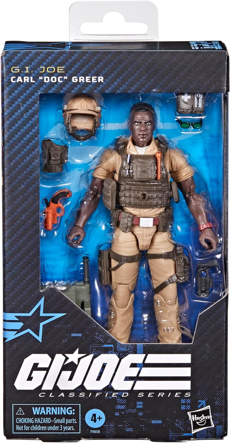 GI JOE Classified Series #122, Carl Doc Greer, Collectible 6 Inch Action Figure with 7 Accessories image number 3