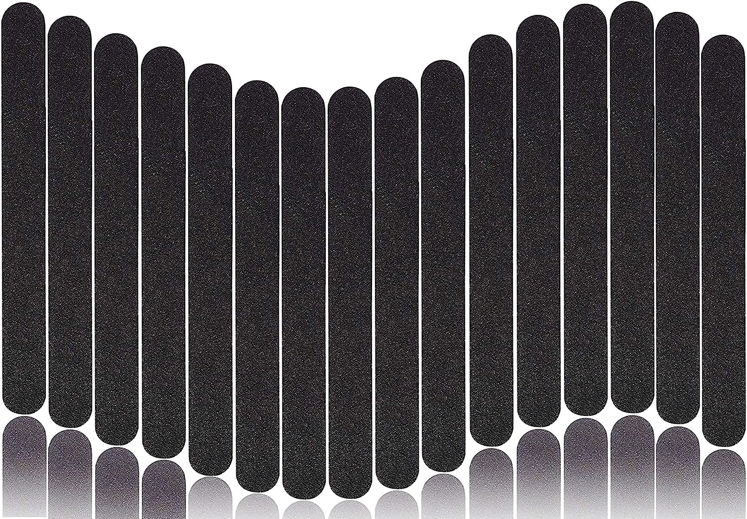 YBVABE Nail File Black 48 Pack - 100/180 Grit for Precision Nail Shaping, Durable Washable Emery Boards for Nails, Ideal for Acrylics, Professional Salon Quality, Dual Grit Manicure and Pedicure Tool image number 2