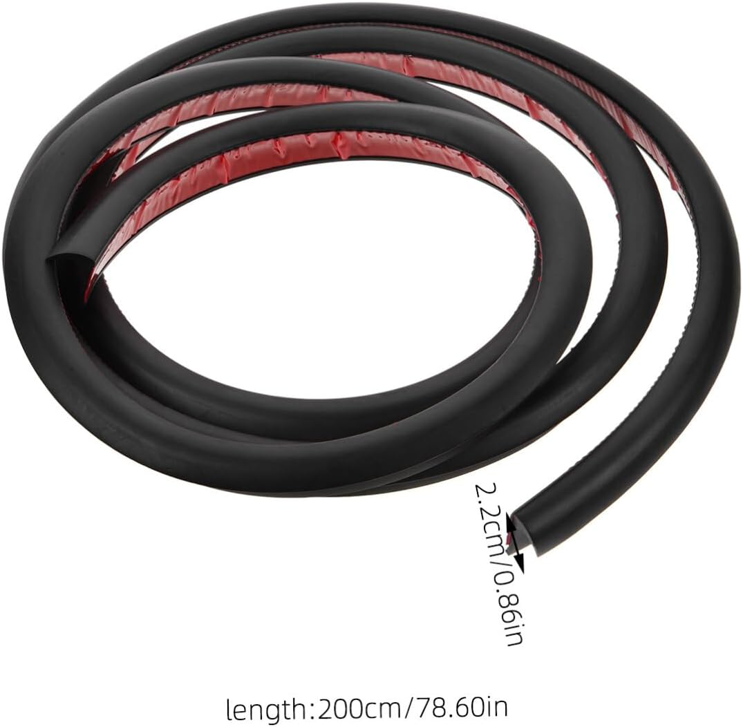 Rv Gutter Drip Rail Car Rainwater Guide Strip 2M Length Self-Adhesive Flexible Trim Molding Roof Rain Diversion for Cars image number 4