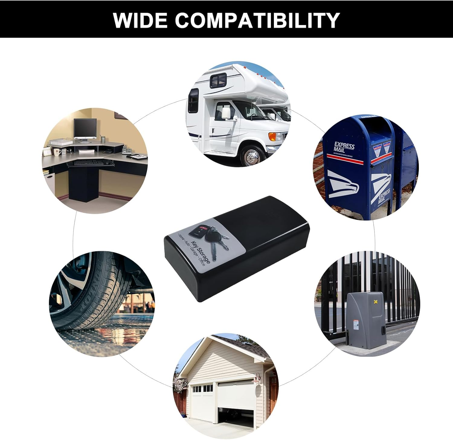 Magnetic Key Box Hide a Key outside Strong Magnet Spare Key Hider Secret Key Holder under Car for Car Home Garage Office Safe Emergency Key Case image number 6