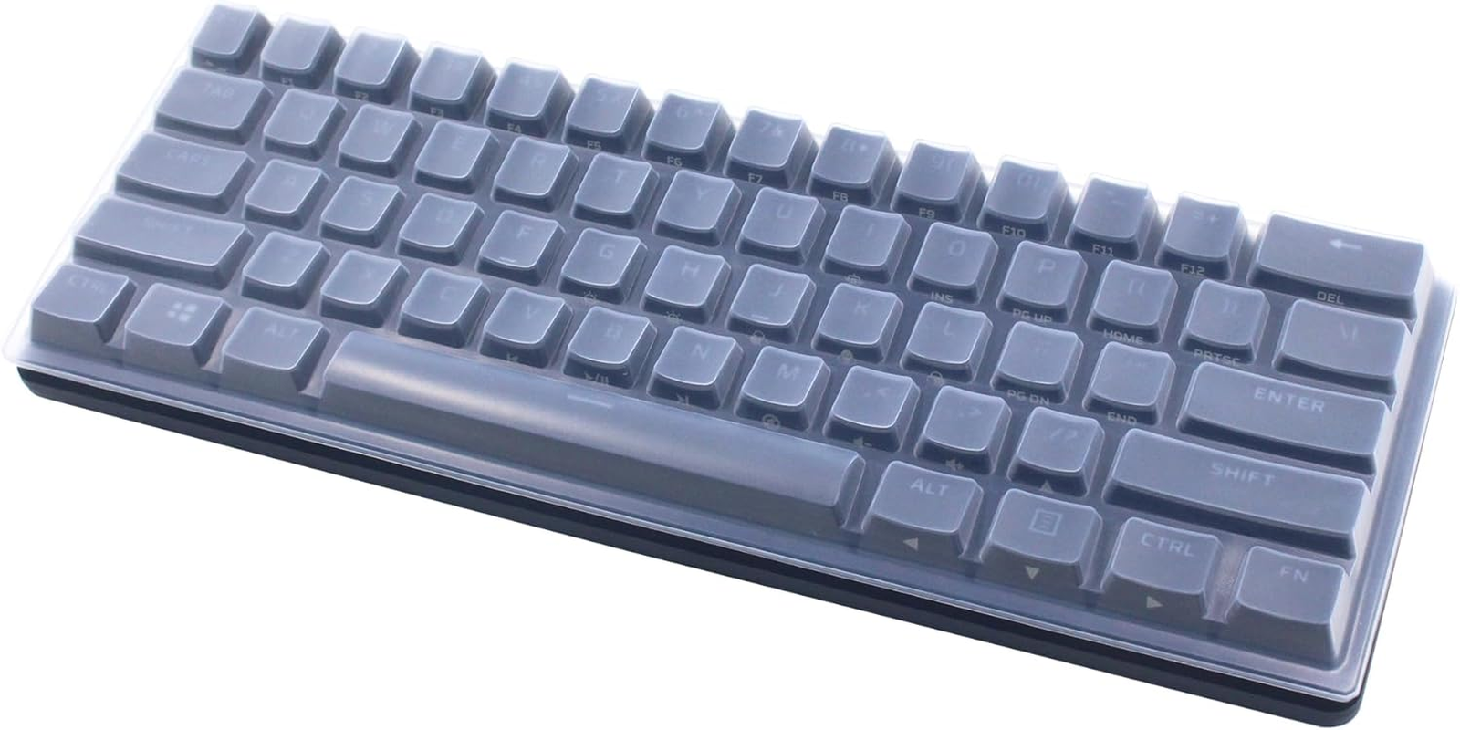 Silicone Keyboard Skin Cover Compatible for Corsair K65 RGB Mini 60% Mechanical Gaming Keyboard (Clear) image number 3