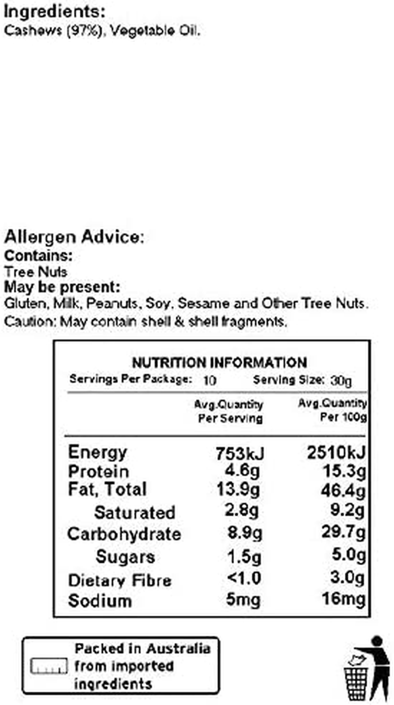 Genoa Foods Cashews Roasted and Unsalted, 300 G, Cashews Roasted and Unsalted image number 2