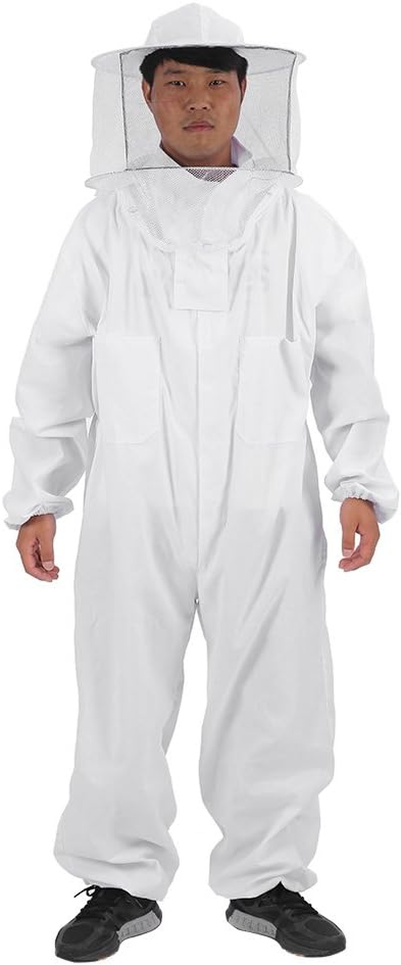Bee Suit, Beekeeper Suit Hat, Bee Keeping Full Body, Professional Beekeeping Protective Equipment, with Veil and Pants Total Protection for Backy Ard Beginner(L) image number 5