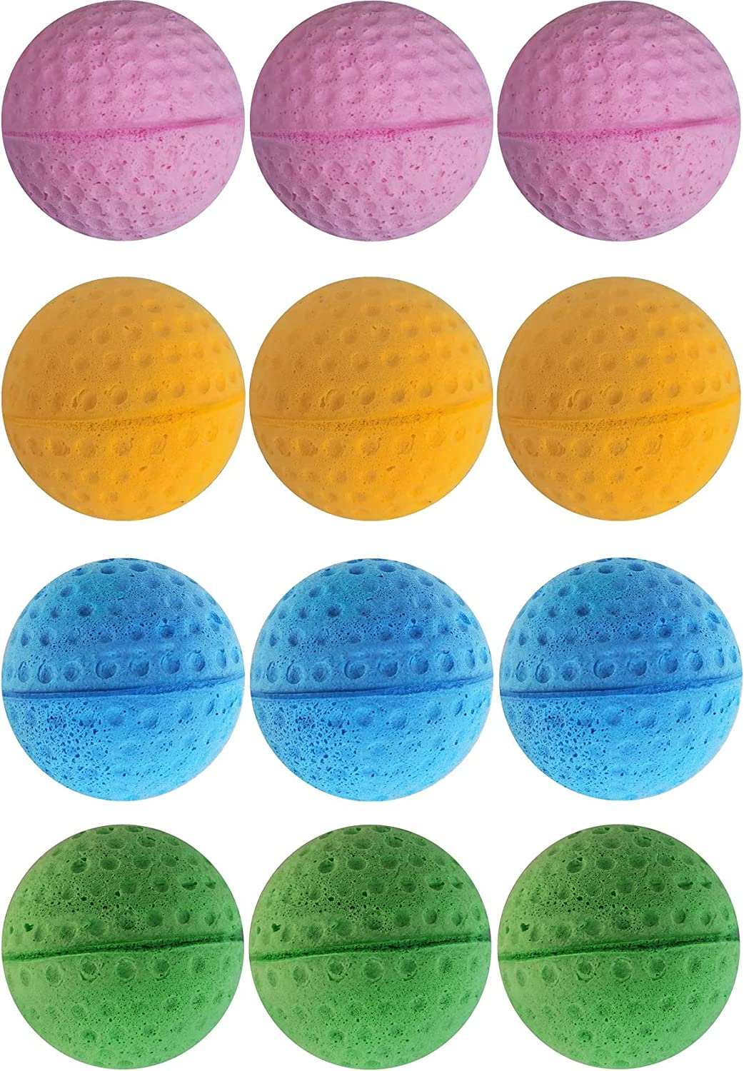 Cat Foam Ball Toy - Sponge Soccer Ball (Mini, Two Color Pet Ball) image number 3