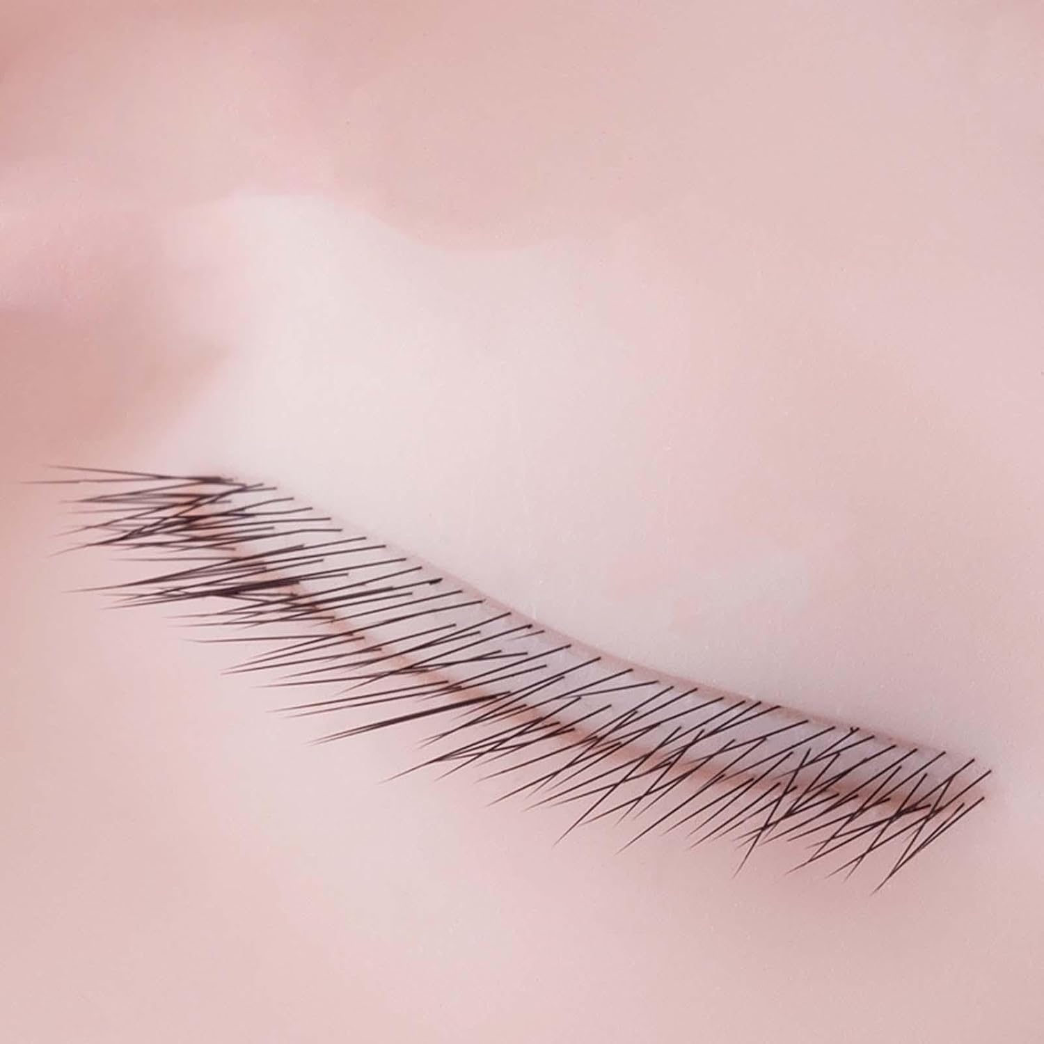 Eyelash Mannequin Head Cosmetology Doll Face Head with Eye Lashes, Durable Easy to Clean, Rubber Practice Head for Home Use Salon Stylist image number 2