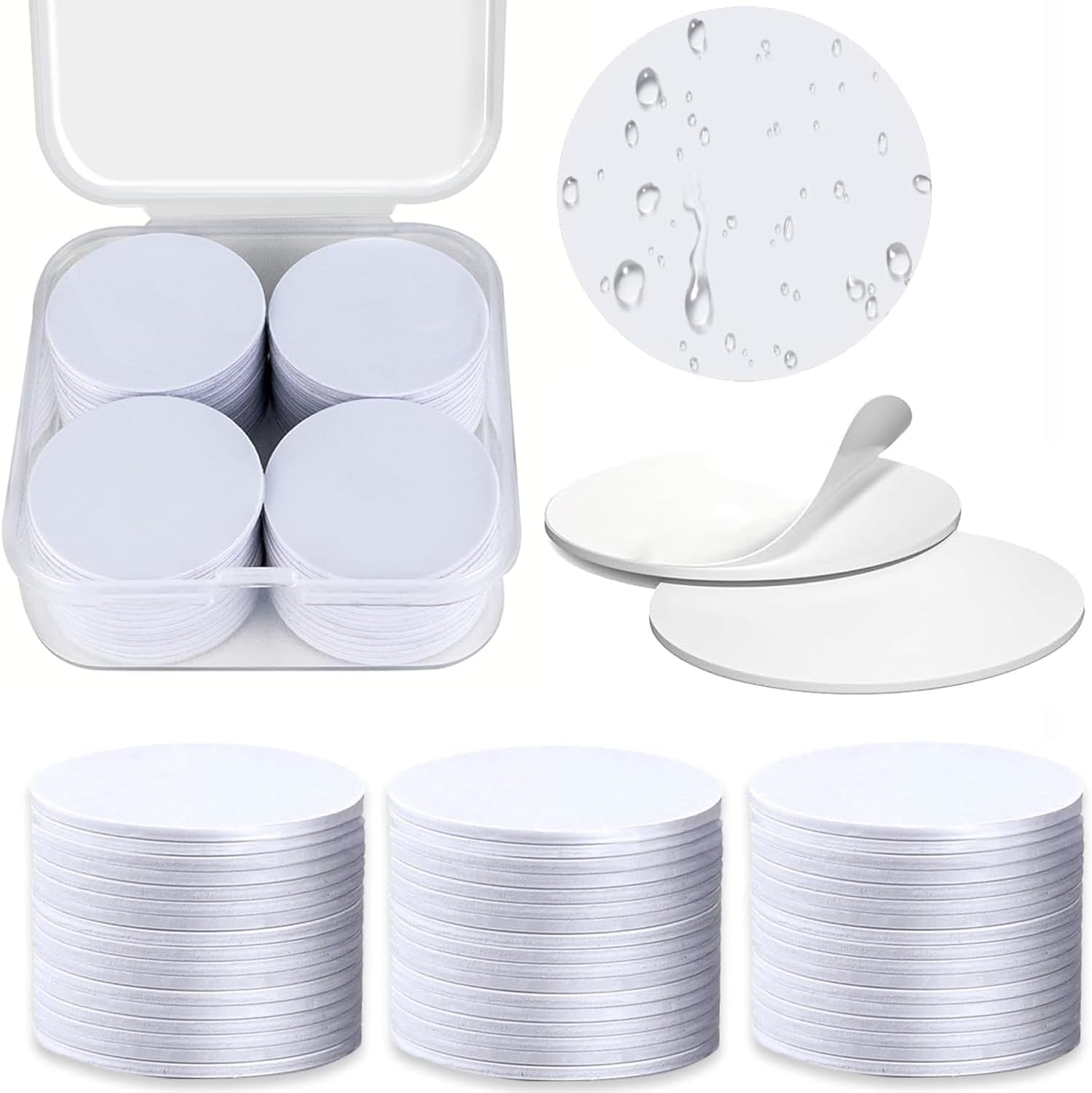 50 Pcs NFC Stickers Tags, NFC Cards with Adhesive Back, 25Mm round Rewritable NFC Cards, 504 Bytes Memory Compatible Tagmo NFC Enabled Mobile Phones image number 3