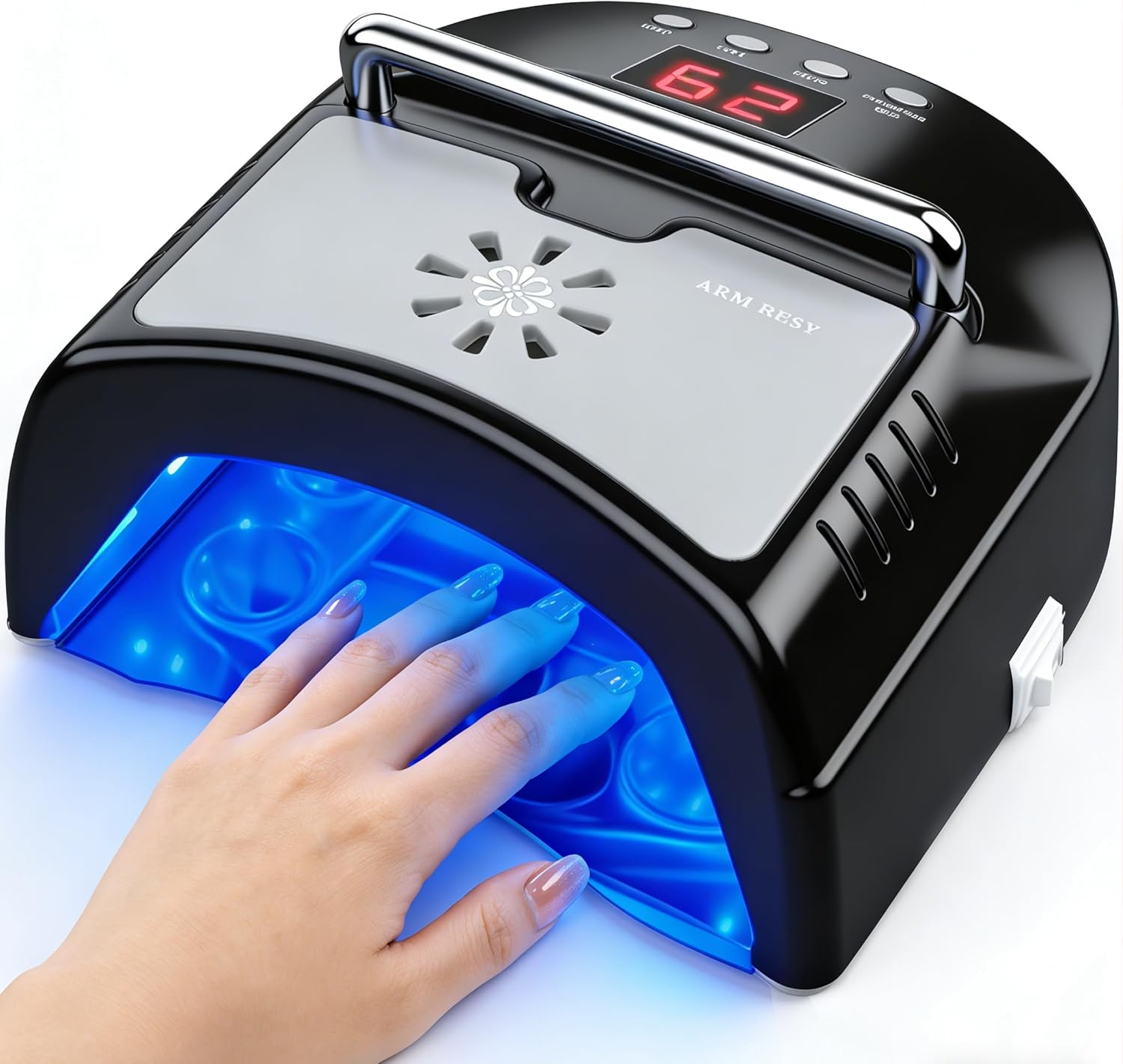 Cordless LED UV Nail Lamp,Professional Nail Dyer for Gel Nail, Nail Light for Acrylic Gel,Curling Lamp for Beauty Salon (White) image number 2