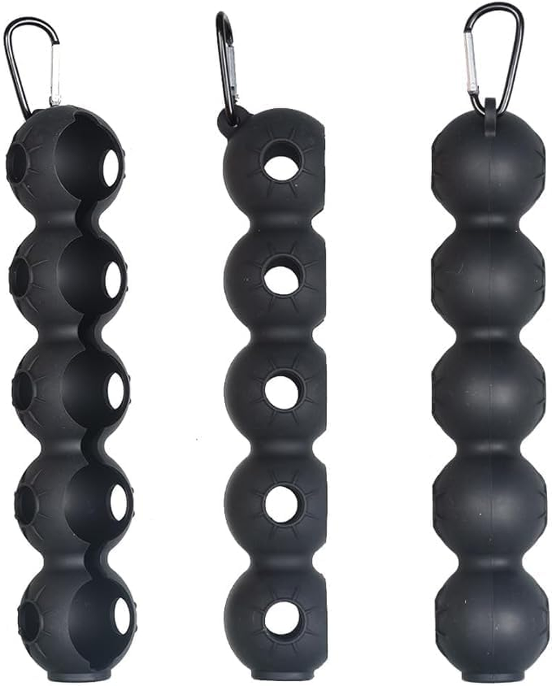 Golf Ball Holder - Holds 5Golf Balls, Easy Attachment to Bag or Cart, Gift Accessories for Men and Women
