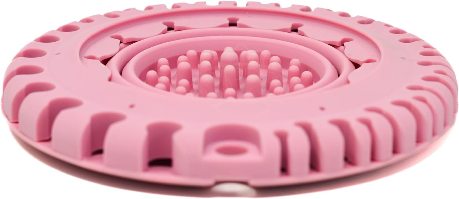 Collapsable Paint Brush Cleaner Rinse Cup (All-In-One) Fine Art, Studio, Classroom | Brushes Holder & Silicone Cleaning System for Acrylic, Watercolor, and Water-Based Mediums (Pink) image number 2