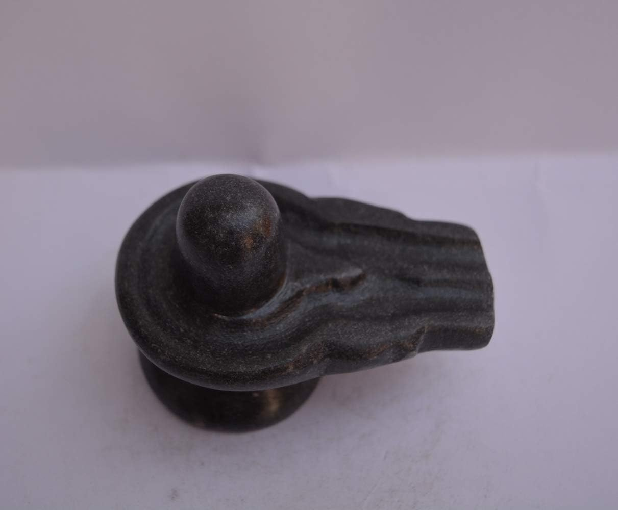 Marble Shivling Shiva Lingam 3 Inch &ndash; Handcrafted Black Marble Shivling Idol for Home Mandir, Puja, and Altar | Traditional Hindu Lord Shiva Statue for Prayer, Spiritual D&eacute;cor, and Rituals image number 5