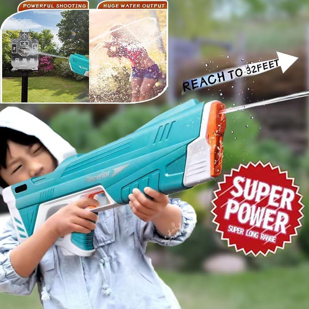 Electric Water Gun for Kids, Full Automatic Water Toy, Summer Outdoor Pool Toys for Children, Unisex image number 2