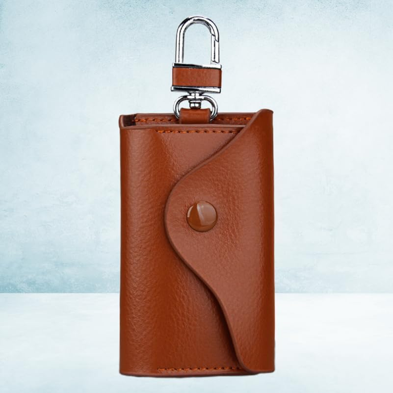 Card Wallets Universal Leather Key Chain Holder Wallet Case Car Bag Pack Hanging Waist Pouch Buckle Bracket Box image number 4