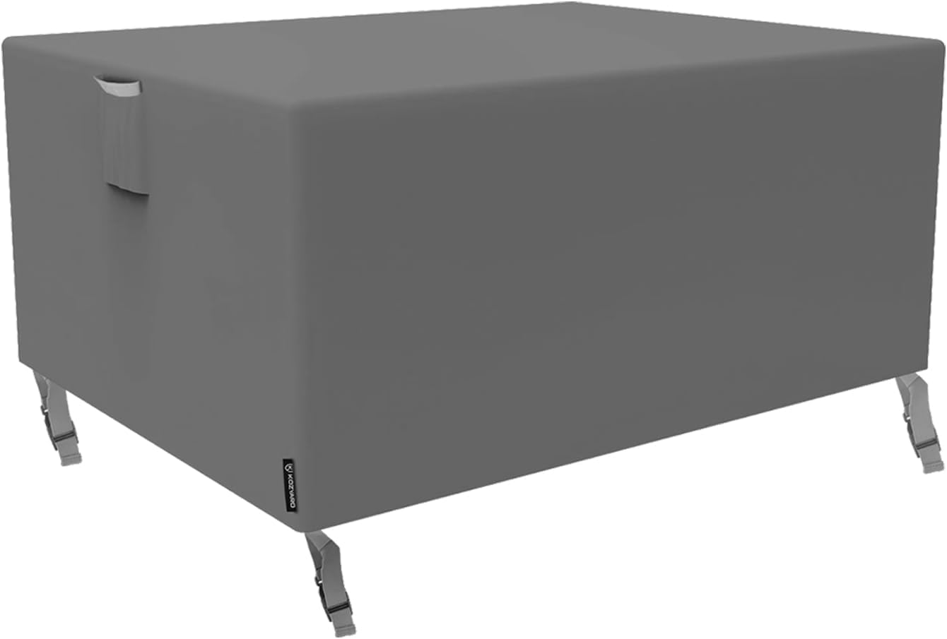 KOZYARD Outdoor Patio Furniture Cover 180 X 140 X 75Cm Rectangular Table Chair Cover 420D Oxford Fabrics Waterproof UV Resistance Lounge Deep Seat All Weather Protection Garden Chairs Cover (Grey) image number 4