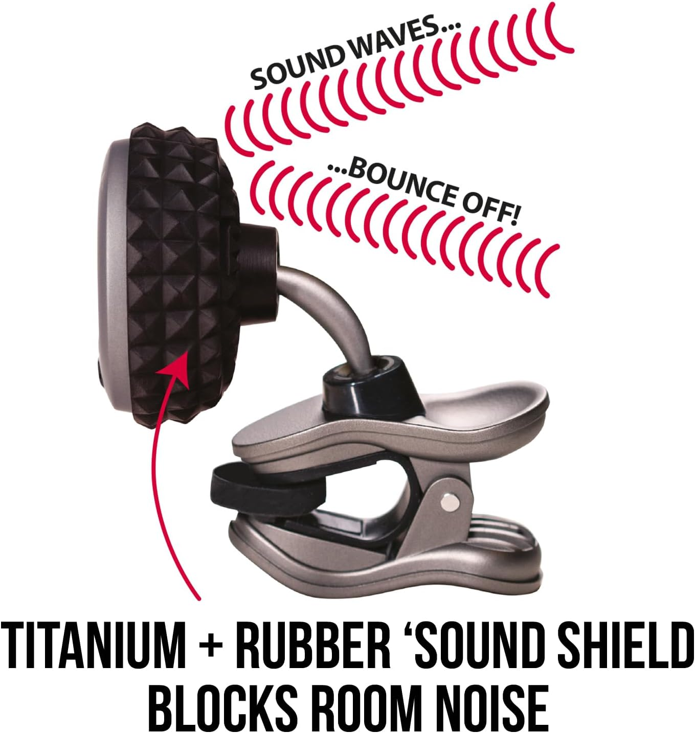 SNARK ST-8 Titanium Rechargeable Guitar Tuner (ST8-TITANIUM) image number 5