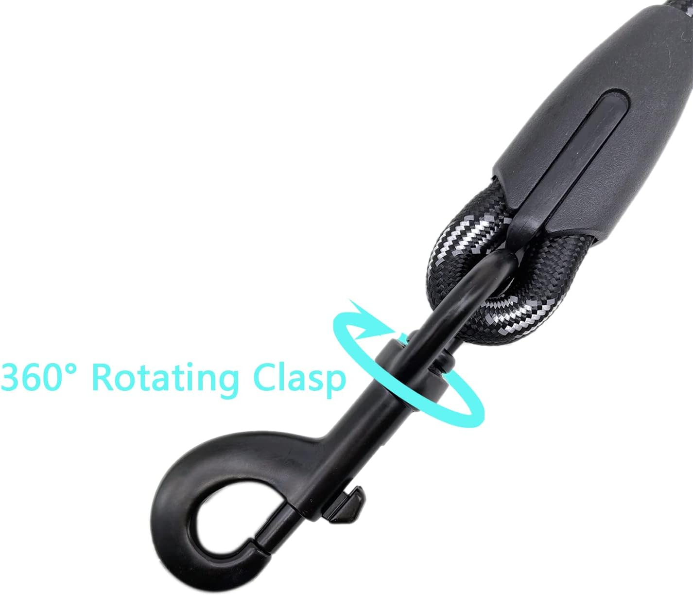 Dog Leash Short Training Dog Leashes for Medium Large Dogs with Comfortable Padded Handle up to 80Lbs Black image number 1