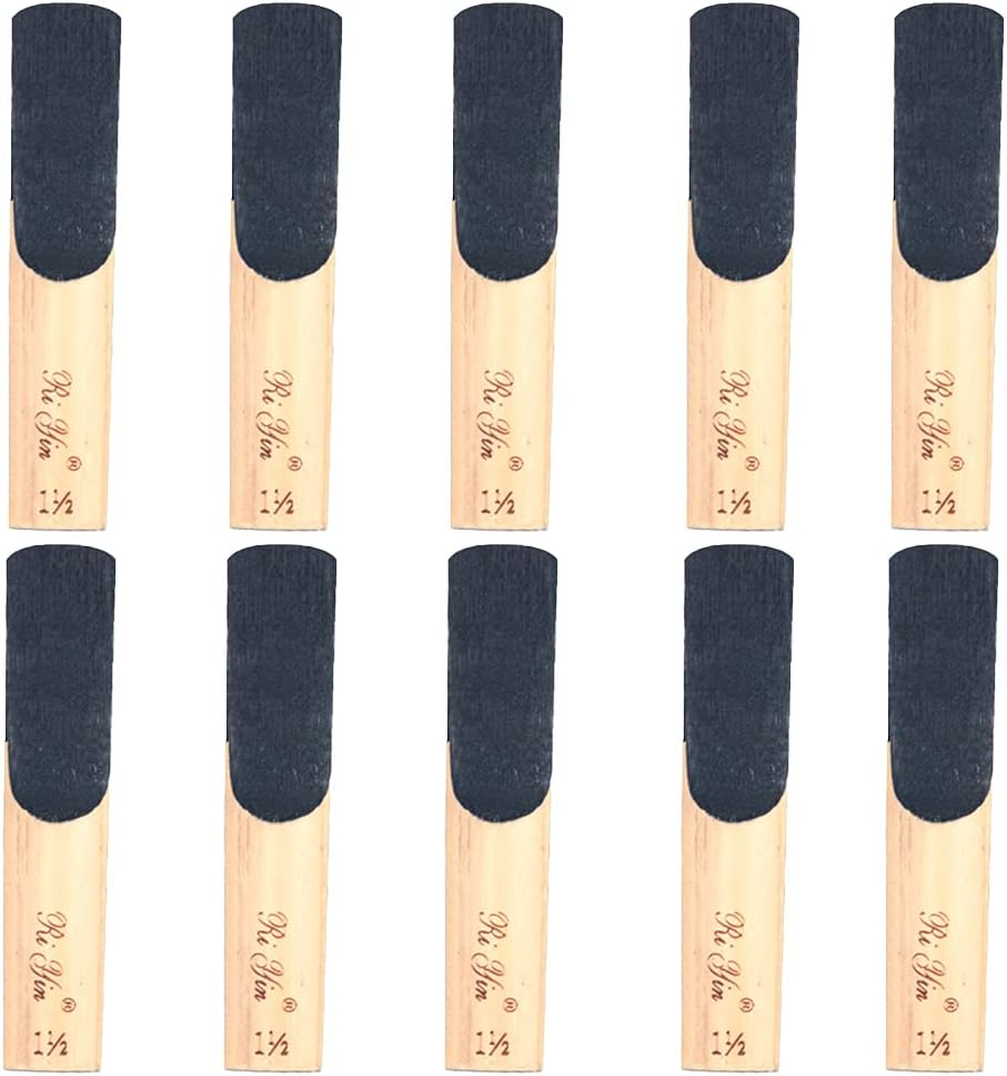 Alnicov Tenor Saxophone Sax Reeds Bb,Sax Reeds Strength 1.5,Set of 10