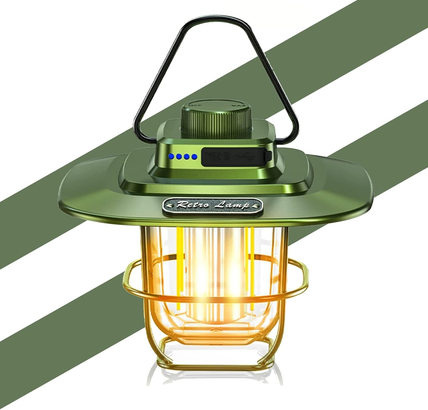 LETOUR Rechargeable Lantern, 2000Mah Type-C LED Camping Lantern, IP65 Waterproof Camping Tent Light Dimmable Brightness Camping Lamp Lantern Power Bank for Camping, Hiking, Emergency, Fishing image number 2