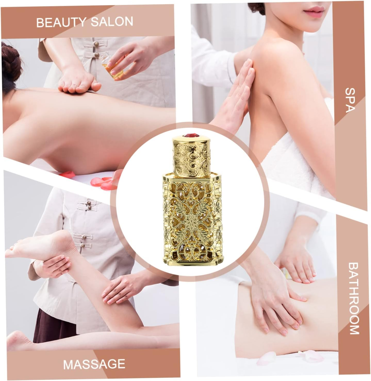 3Pcs Essential Oil Storage Bottle Creative Antique Design for Perfume and Aromatherapy Decorative Hollow Engraving Spray Bottle Leak Mess Dispensing image number 1