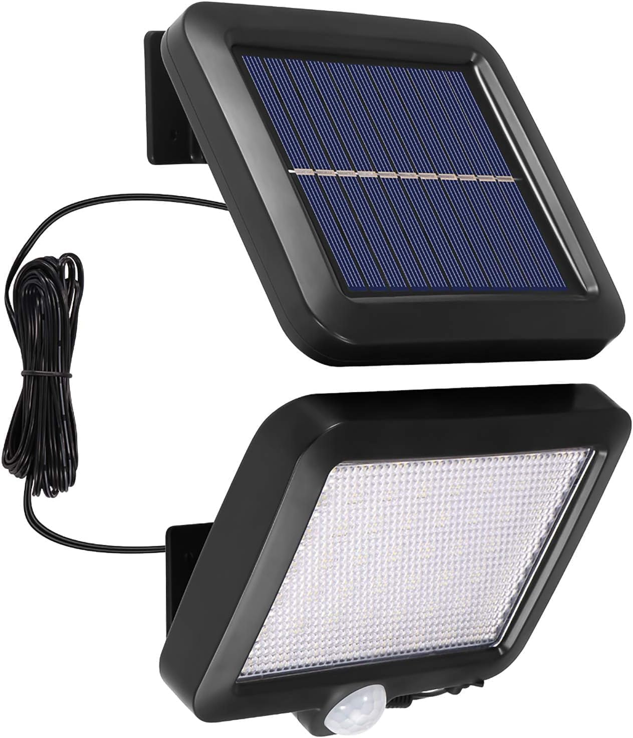 Ludopam Solar Light Outdoor 56 LED Wall Light Solar Security Flood Lights Motion Sensor Bright Solar Powered Porch Lights IP65 Waterproof 120&deg; Sensor Angle for Patio Barn Garden Pathway Yard Lawn image number 4