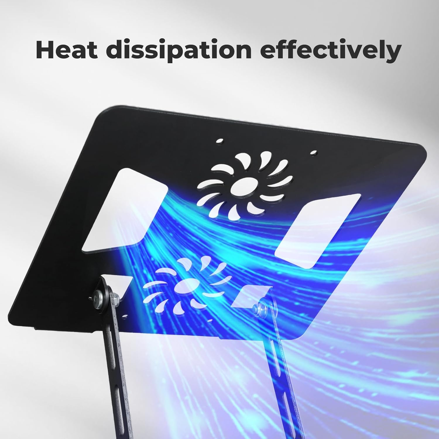 Traderight Aluminum Laptop Stand, Fits All 7-17", 23Cmx21Cmx26Cm,Computer Stand Laptop Holder Compatible with Air, Pro, Dell, HP, Laptops Adjustable 360&deg; Rotating Base, Ergonomic Notebook Riser Work image number 5