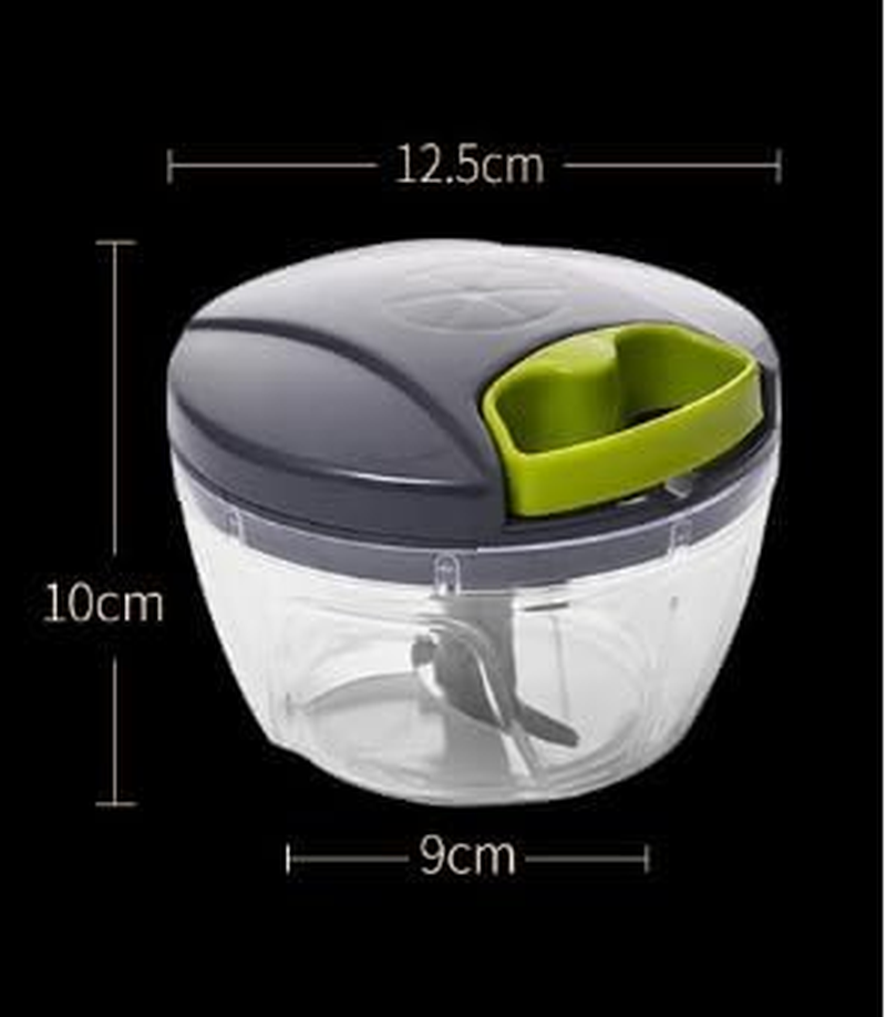 Compact Fast Vegetable Fruit Chopper Cutter Food Onion Veggie Dicer Slicer Kitchen Tool (Grey, One Size) image number 5