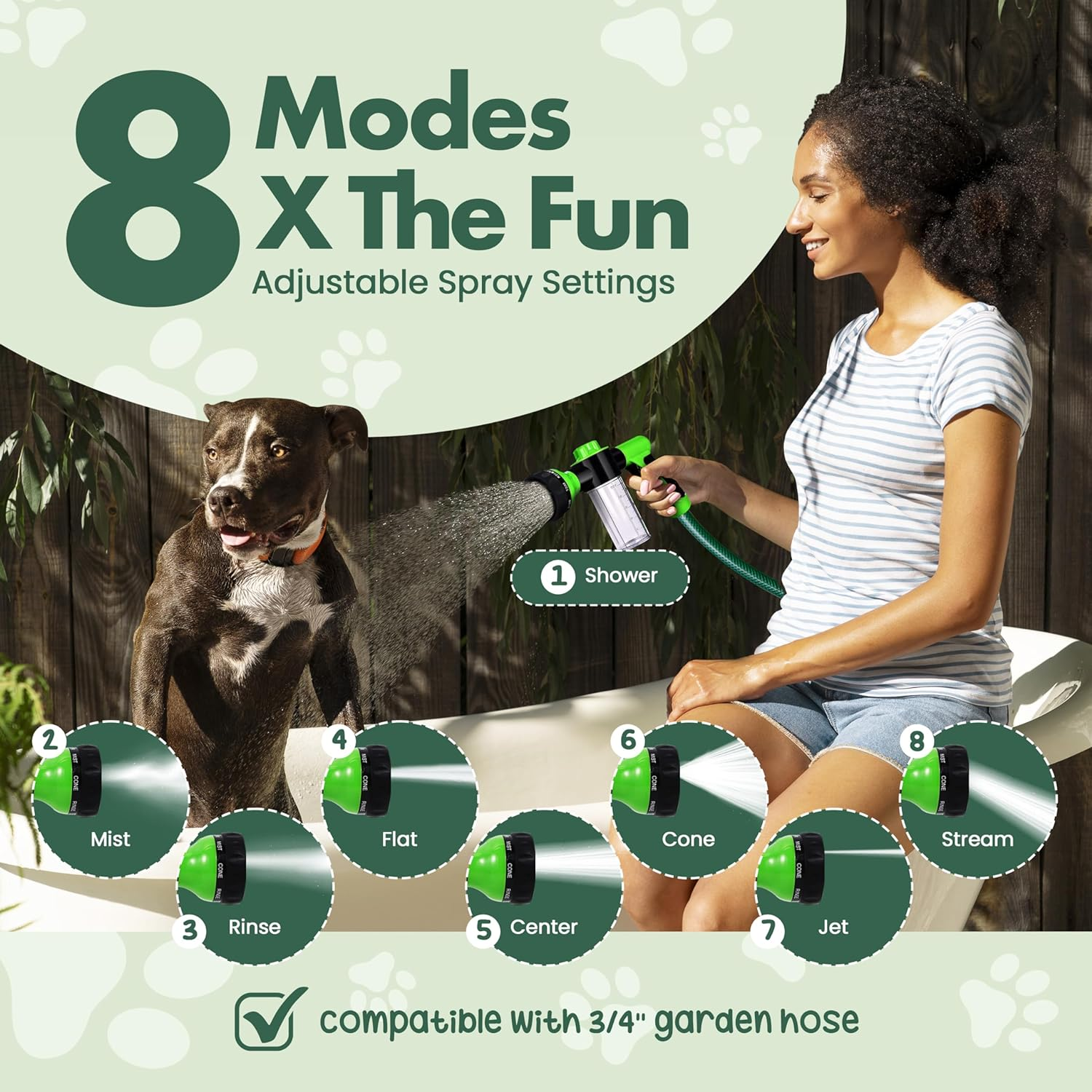 Girl with the Dogs Soap & Shampoo Dispenser for Pet Wash and Garden Hose Sprayer Nozzle image number 5