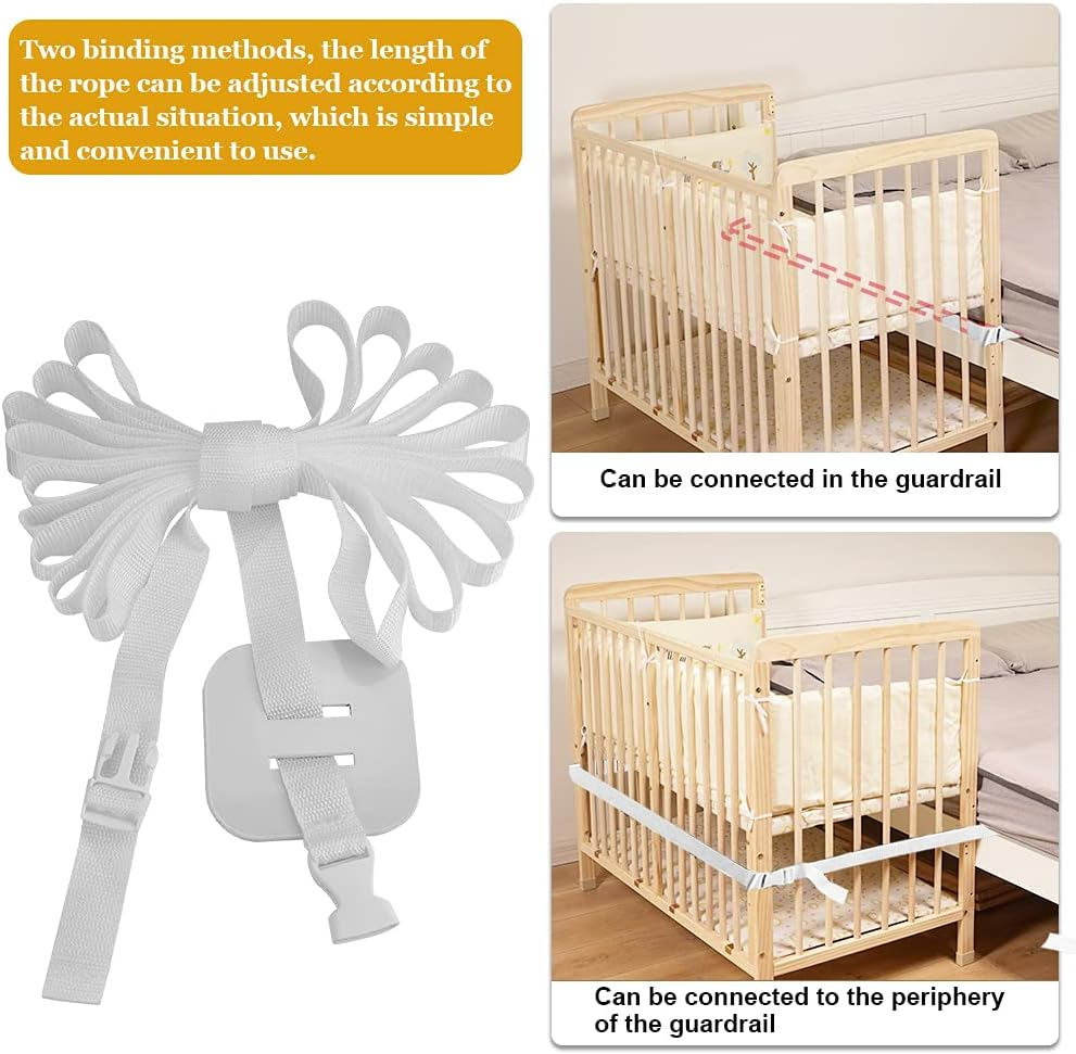 Baby Bed Strap, 6M Universal Strap for Baby Adjustable Baby Bed Strap Side Bed Strap Strap for Box Spring Beds Bed Straps for Cot Bed Attachment for Baby Side Bed Attachment for Box Spring Bed image number 1