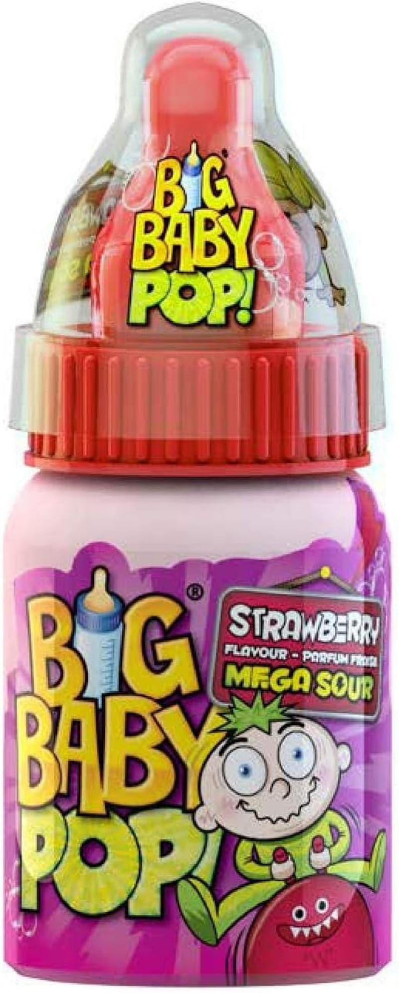 Myriad Big Baby Pop Sour Lollipop Bottle, 12 X 30 Grams image number 1
