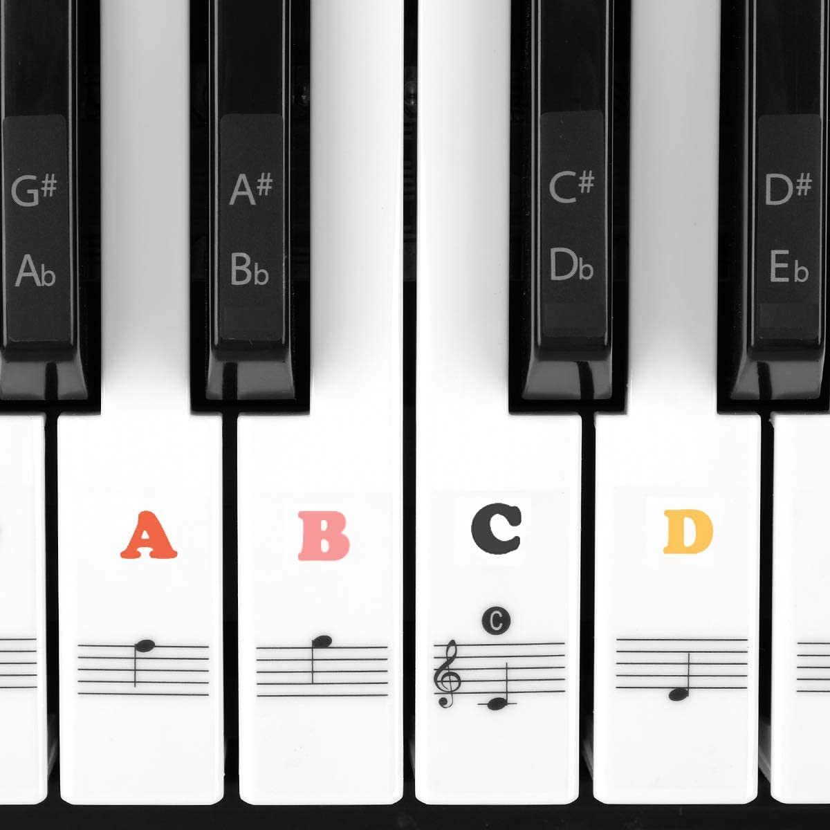 Piano Adventures Primer Level Learning Set by Nancy Faber - Lesson, Theory, Performance, Technique & Artistry Books & Juliet Music Piano Keys 88/61/54/49 Full Set Removable Sticker image number 1