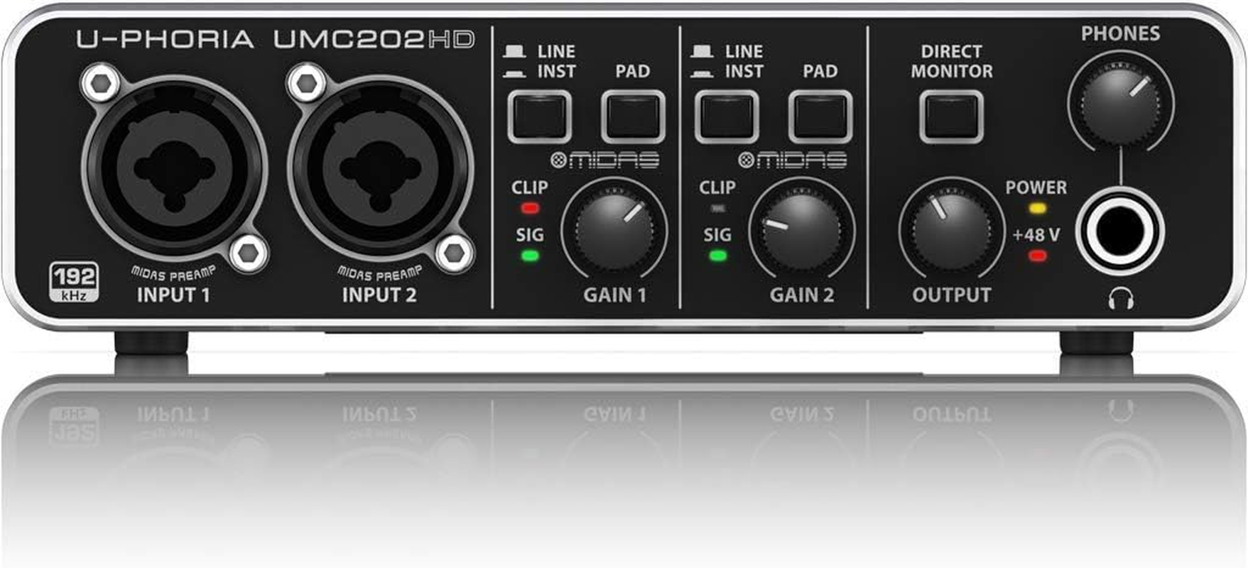 Behringer UMC202HD Behringer U-Phoria UMC202HD MIDI Interface image number 6