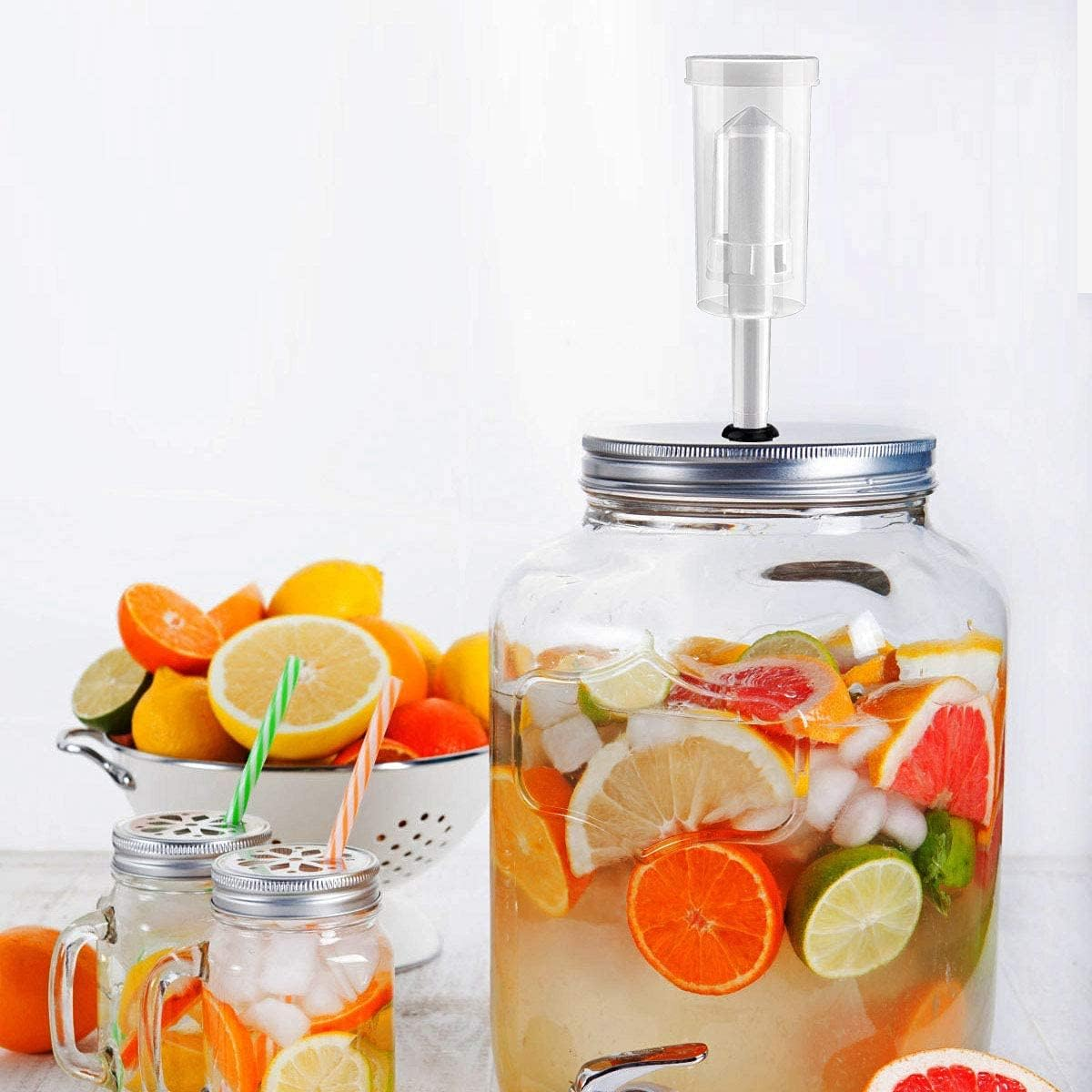 4-Piece Airlock Fermentation Beer Wine Brewing Air Locks with Silicone Grommets for Sauerkraut Kimchi Kombucha ((NO Jars) image number 2