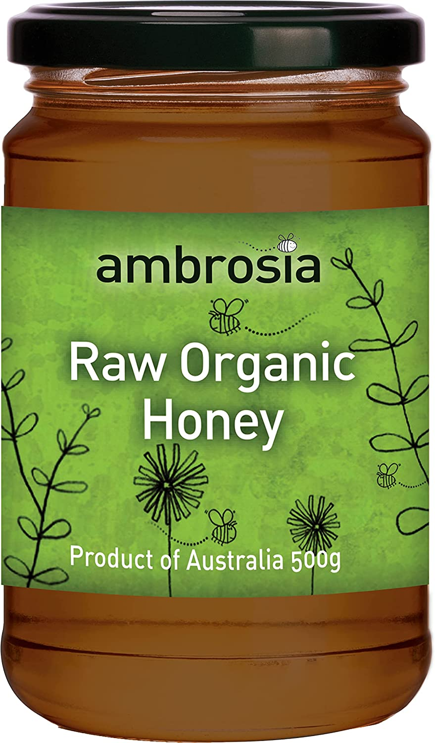 Ambrosia Raw Organic Honey 500 G, 500 G image number 2
