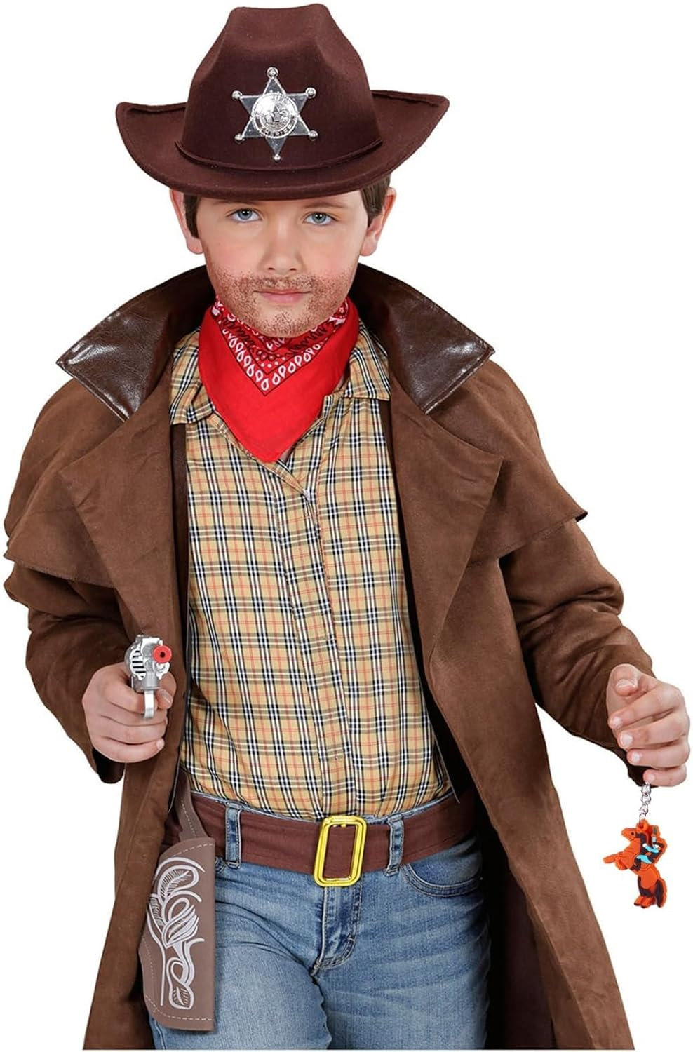 12 Pcs Western Themed Keyrings，Keychains Set &ndash; Cowboy Hat, Boot, Horse & More,Colourful Rubber Keyring for Western Enthusiasts Gift,Charm,Bright Decorative for Keys, Bags,Pouchs image number 1