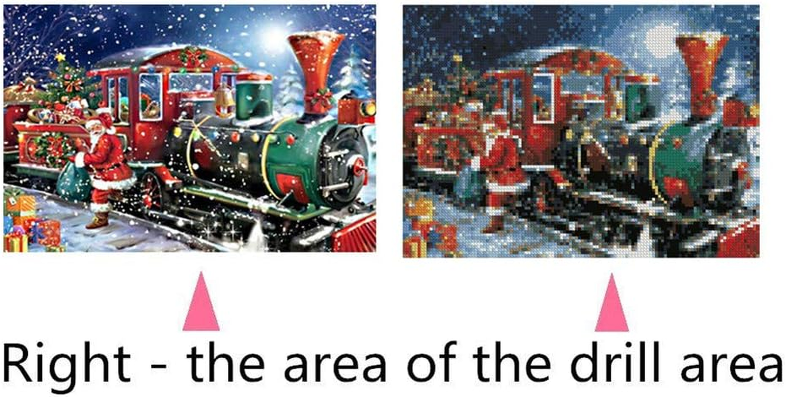 New 5D Diamond Painting Kits for Adults, Awesocrafts Merry Christmas Santa Claus Full Drill DIY Diamond Art Crystal Rhinestone Paint by Diamonds Cross Stitch (Santa Claus) image number 5