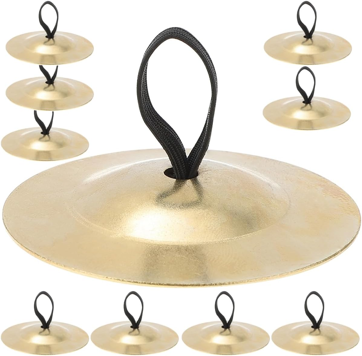 5 Pairs Finger Cymbals for Durable Percussion Instruments for Belly Dancing and Stage Performances Safe and Fun image number 1