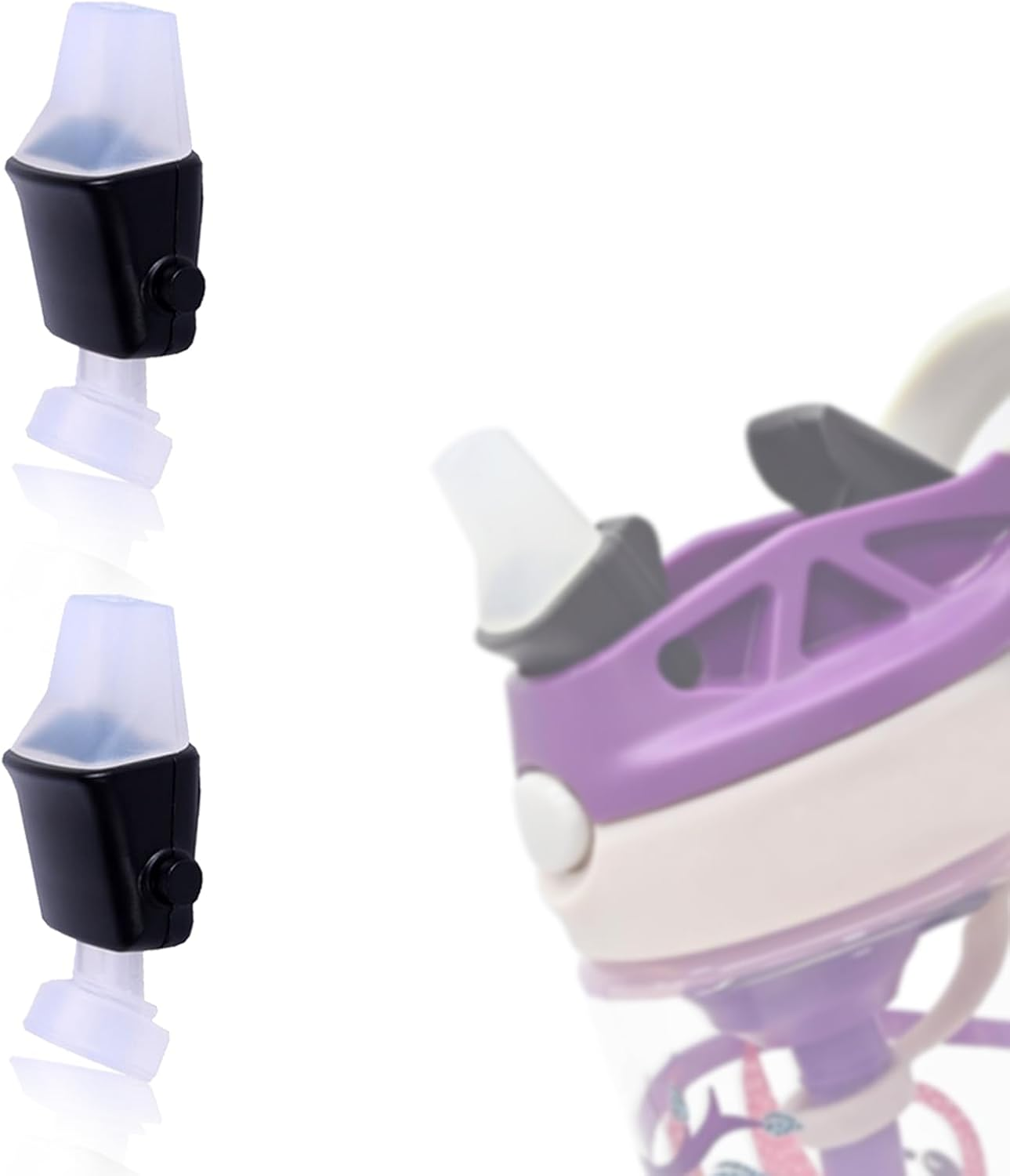 2 Pack Replacement Spout for Newest Contigo Aubrey Kids Water Bottle,Silicone Mouthpiece Replacement for Contigo Kids Water Bottle,Contigo Replacement Parts(Bottle Not Include) image number 1