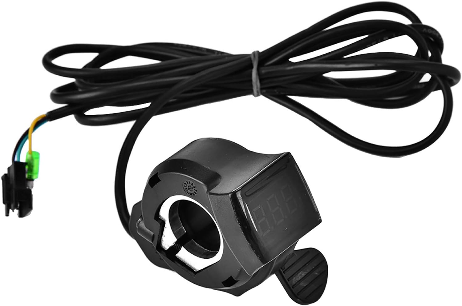 Thumb Throttle, LCD Battery Voltage Capacity Display Meter Universal Accessory Throttle Speed Control Outdoor Sports Handlebar Shifter for Electric Scooter Bike Pocket Bicycle image number 4