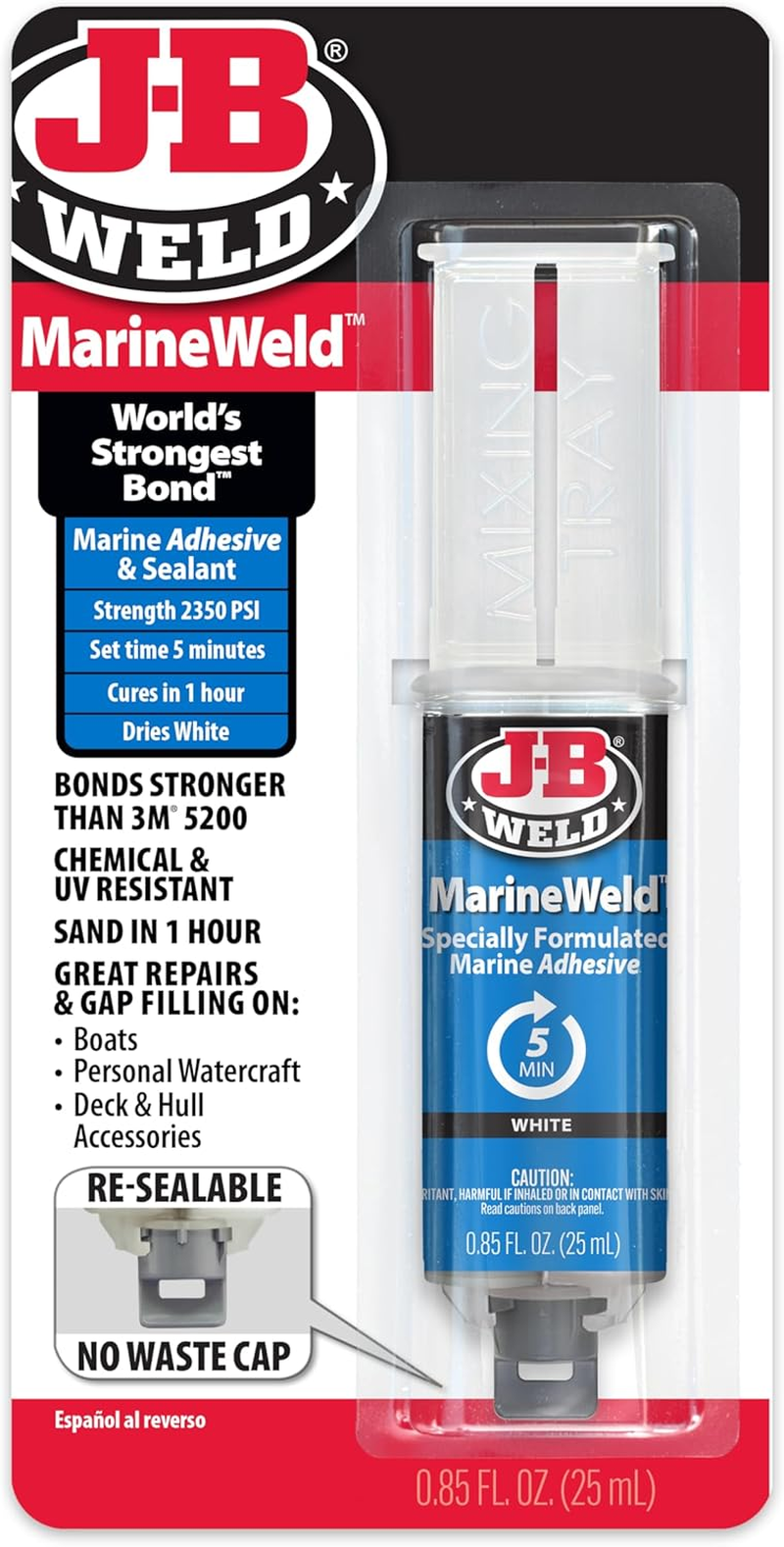 J-B Weld 50172 25 Ml. Marineweld Syringe image number 1