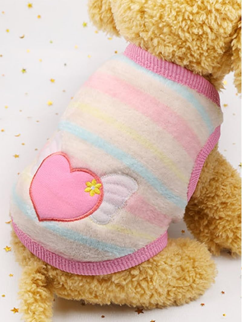 Dog Clothes - Soft Touch to Protect from the Cold - Simple Installation - Open Bottom (Pink, XXS)