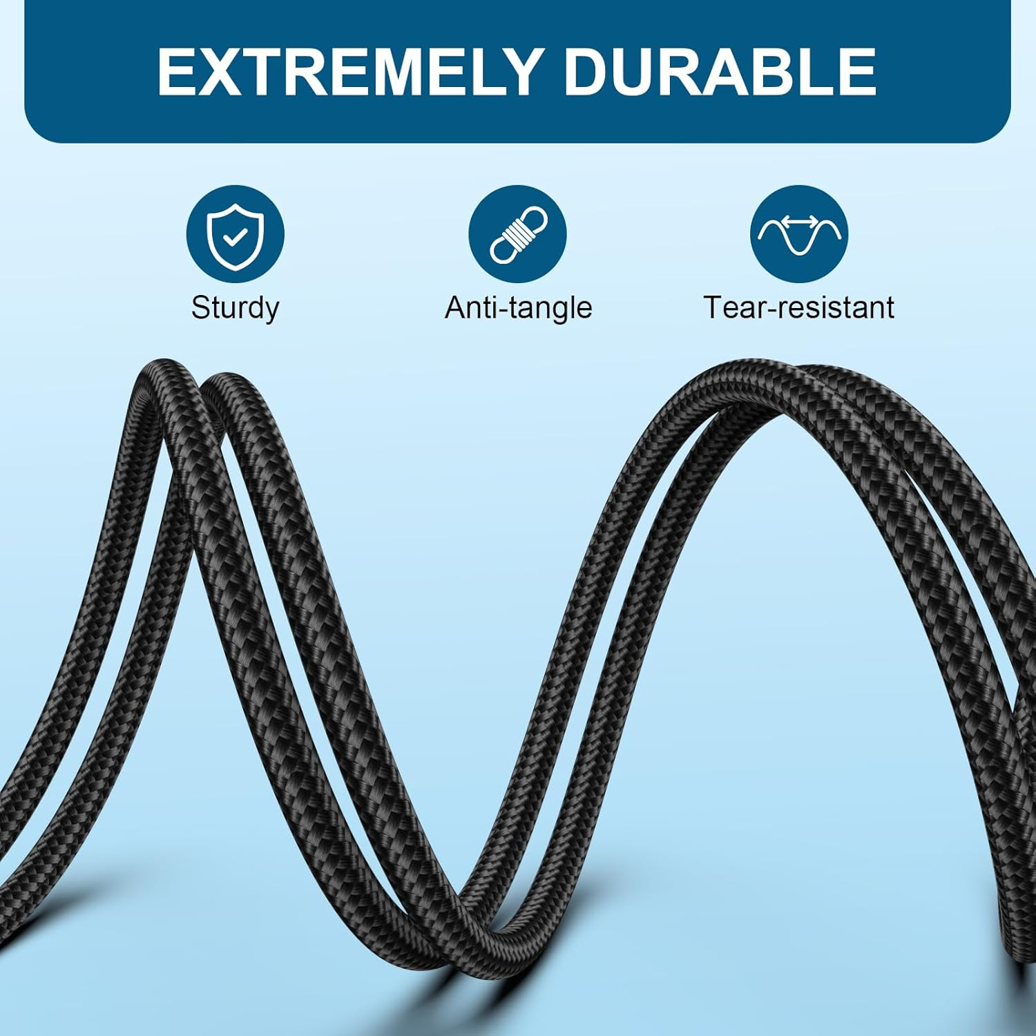 Cloud Alpha Cable Cord for Kingston Cloud Mix Alpha Flight & Logitech G633 G933 Gaming Headset, with Mute & Volume Controls (No Mic, 4.9FT) image number 4