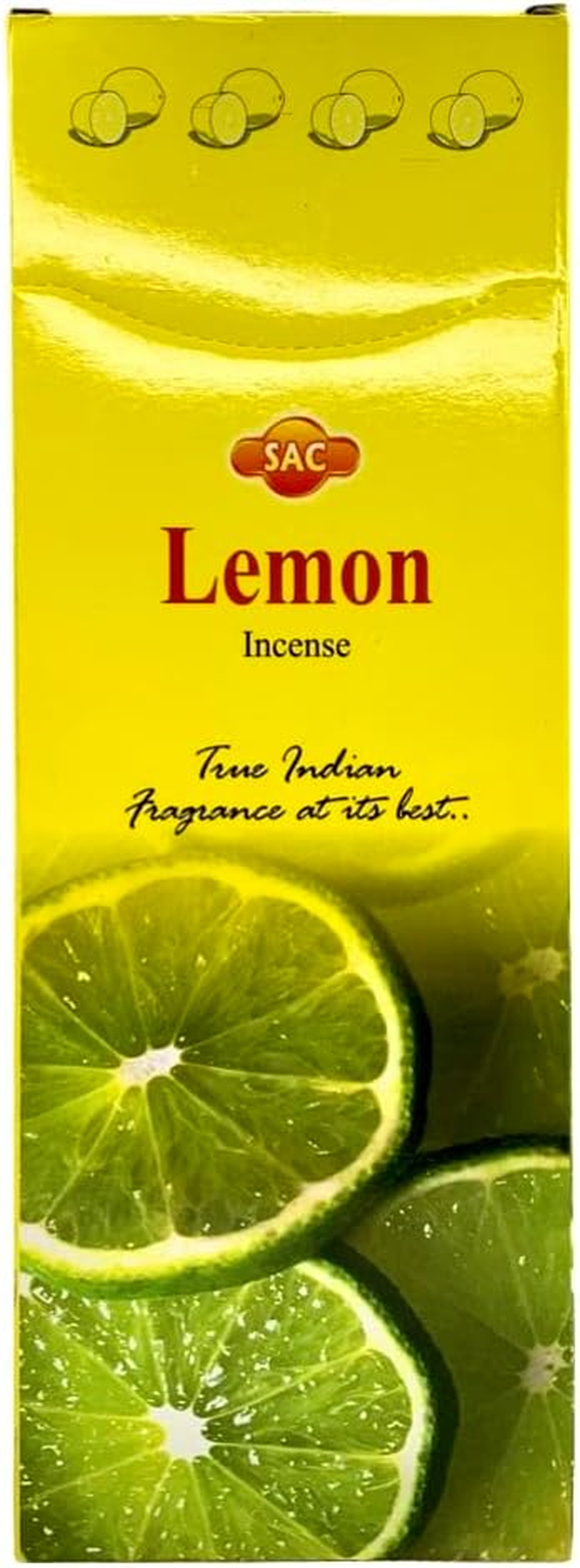 SAC Lemon Natural Incense Sticks 6 Packets X 20 Sticks