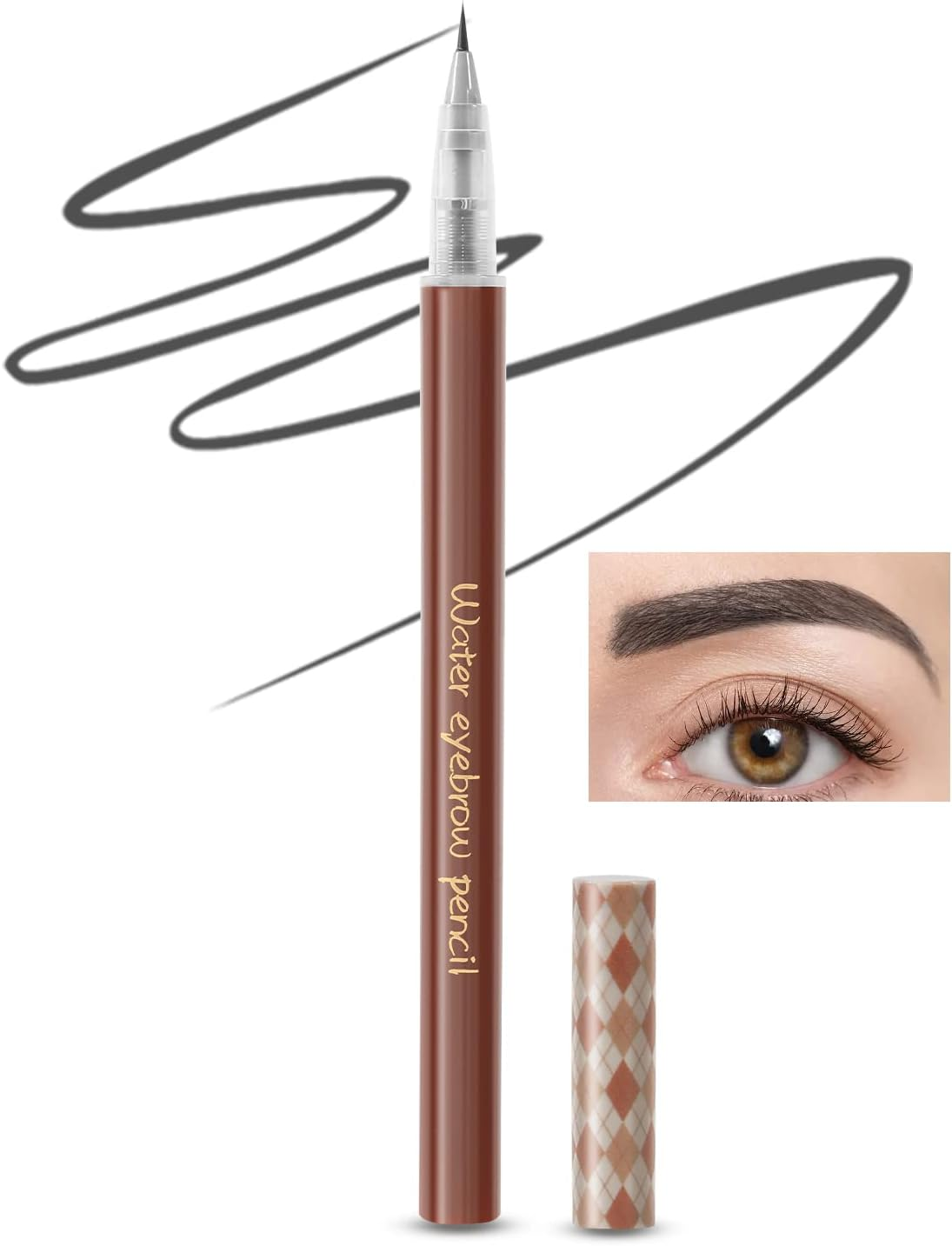 Boobeen Liquid Eyebrow Pen, Micro Brow Pen-0.01Mm Precision Tip, Eyebrow Filler Pencil Creates Natural Eyebrow Makeup Long Lasting