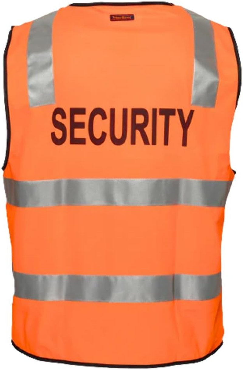 Prime Mover Unisex Security Day Night Safety Vest with Tape, Yellow, 5X-Large image number 3
