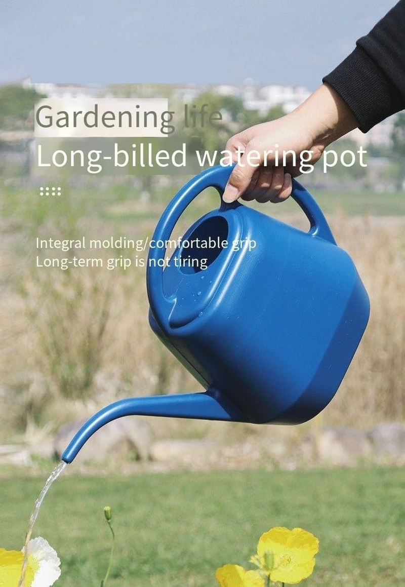 Watering Can - for Home Plant Garden (Blue, 2L) image number 3