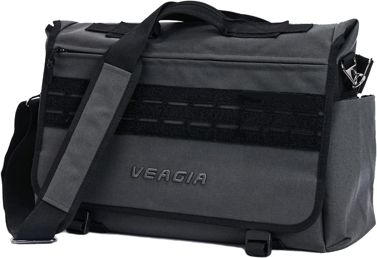 VEAGIA Messenger Bag for Men Tactical Laptop Bag for School Shoulder Briefcase Waterproof Crossbody Sid Bags