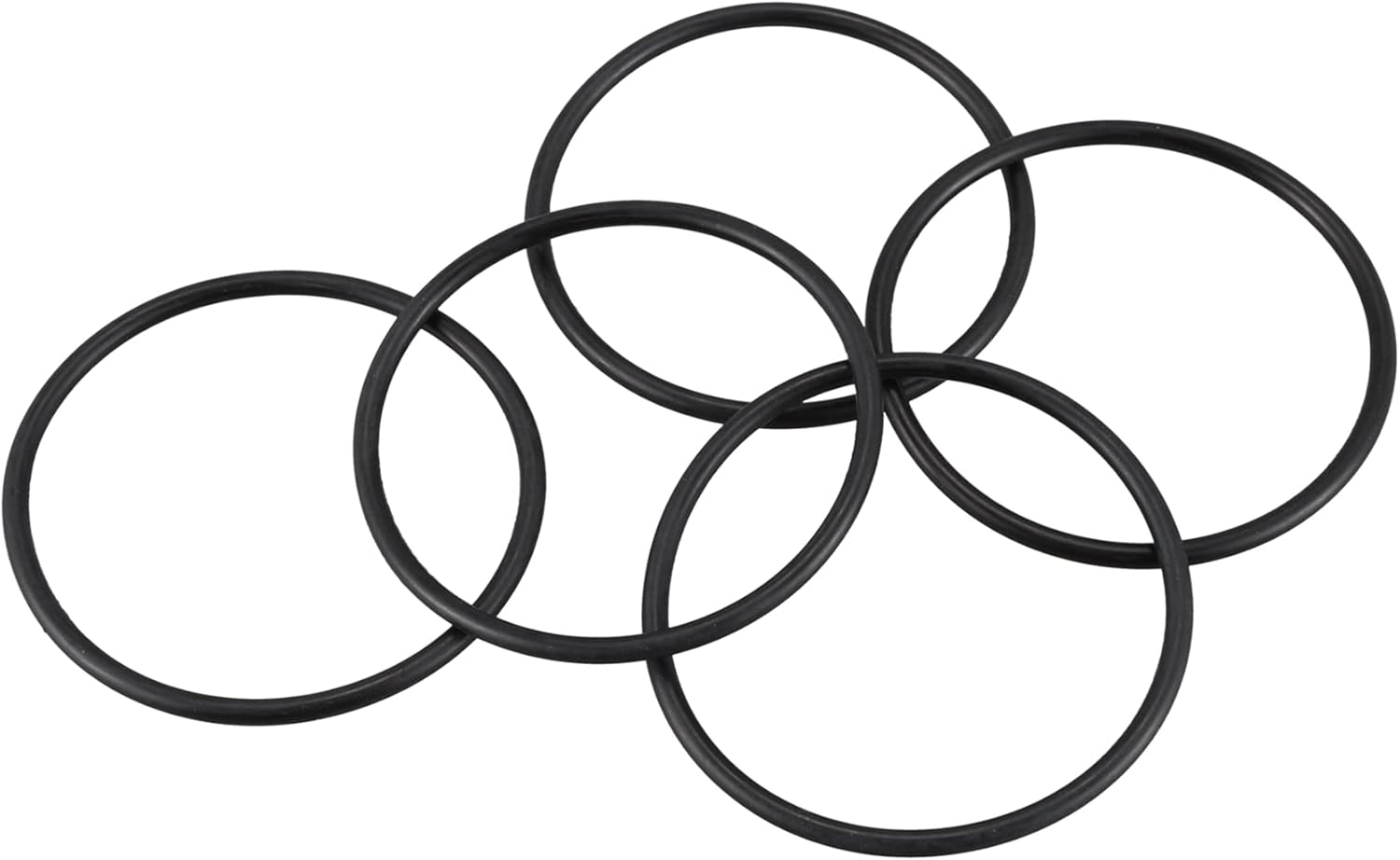 10 PCS 80 Mm External Dia 4 Mm Thick Filter Rubber O-Ring Seal Black image number 3